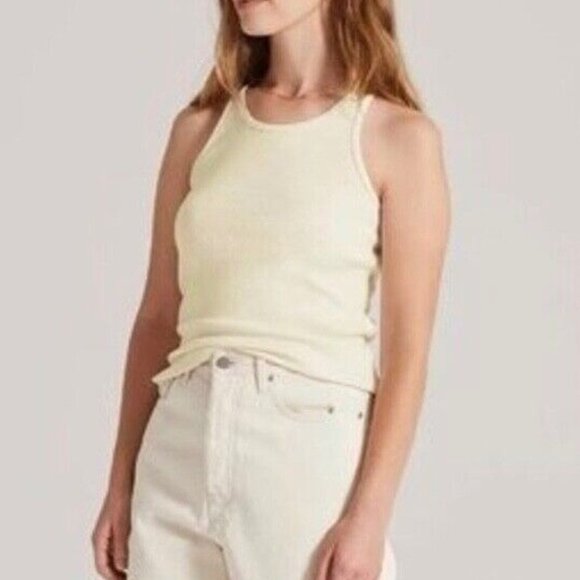Allbirds The Ribbed Tank‎ in Natural White - Picture 1 of 4